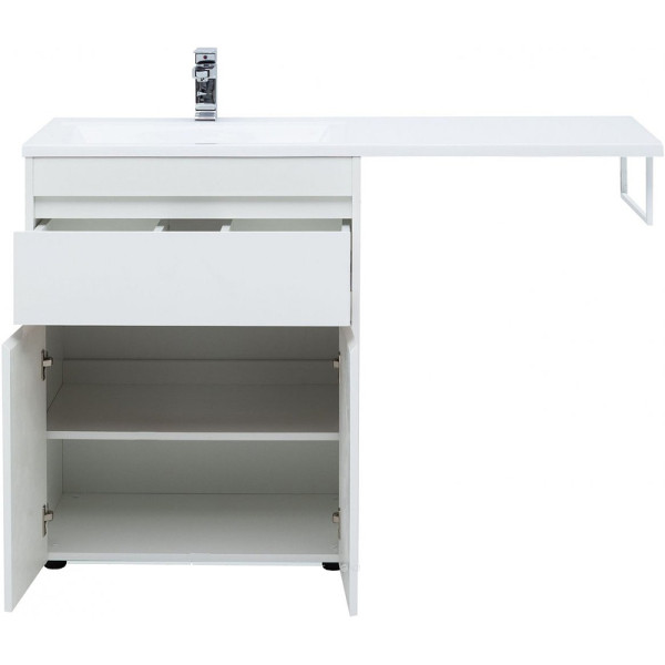 Тумба напольная Aquanet Токио 68 белый (напольная, 1 ящик, 2 дверцы) (00237746)