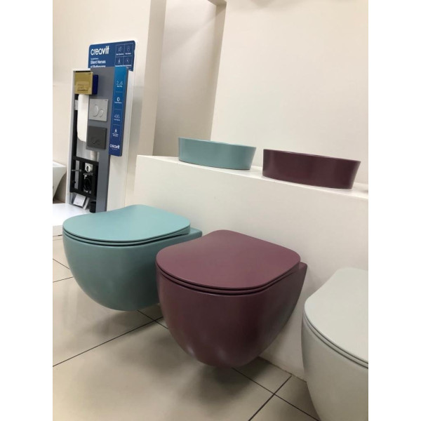 Сиденье для унитаза Creavit с микролифтом берри матовый (KC0903.01.1900E)