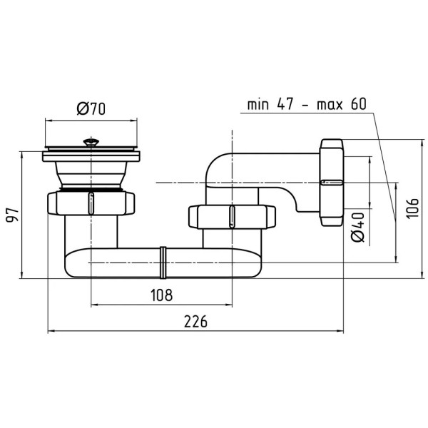 Сифон для душевого поддона АНИ 1 1/2"*40 плоский АНИ пласт (E010) Сифон для душевого поддона АНИ 1 1/2"*40 плоский АНИ пласт (E010)