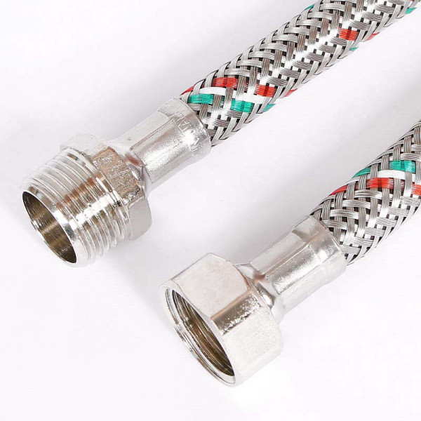 Подводка гибкая Uni-Fitt 3000 мм 1/2" НВ DN 8 оплётка из нерж. стали (501S2030) Подводка гибкая Uni-Fitt 3000 мм 1/2" НВ DN 8 оплётка из нерж. стали (501S2030)