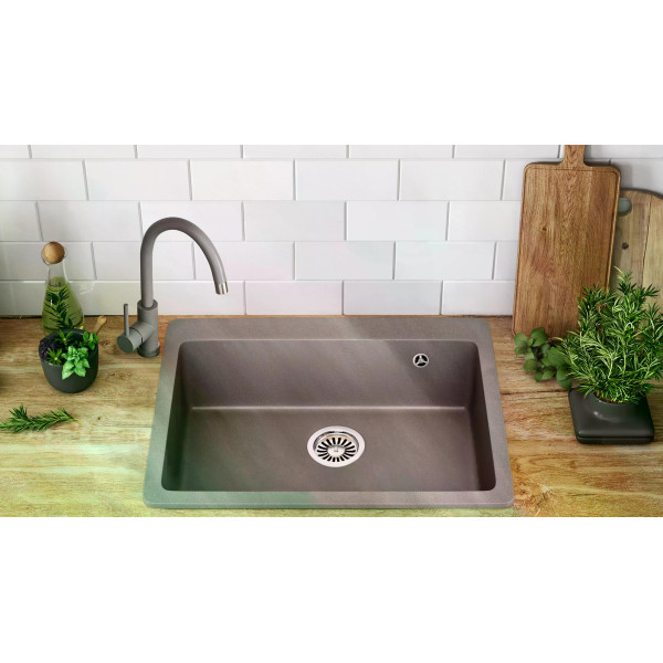 Мойка для кухни Rea Lin grey гранит 60x50x22,5 серая (ZLE-00131) Мойка для кухни Rea Lin grey гранит 60x50x22,5 серая (ZLE-00131)