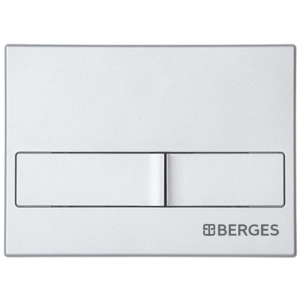 Клавиша смыва Berges Novum L2 матовая хром (40012) Клавиша смыва Berges Novum L2 матовая хром (40012)