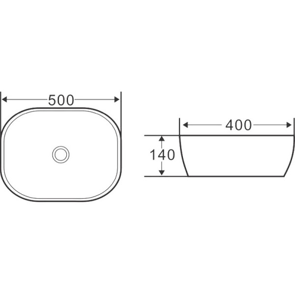 Раковина накладная BelBagno бежевая (BB1302-H316)