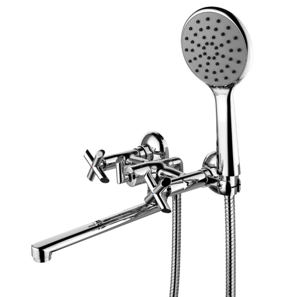 Смеситель для ванны и душа Lemark Practica хром (LM7513C)
