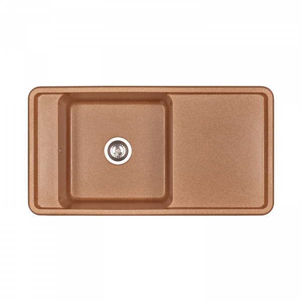Мойка для кухни врезная Aquaton Беллис 510x970x250 терракот (1.A725.1.32B.S27.0)