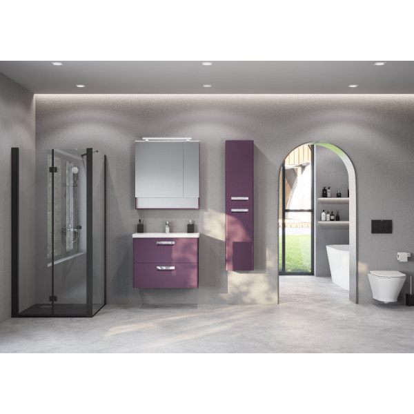 Душевая дверь Roca Capital 90x195 стекло прозрачное, профиль черный (7.M450.9.016.M)