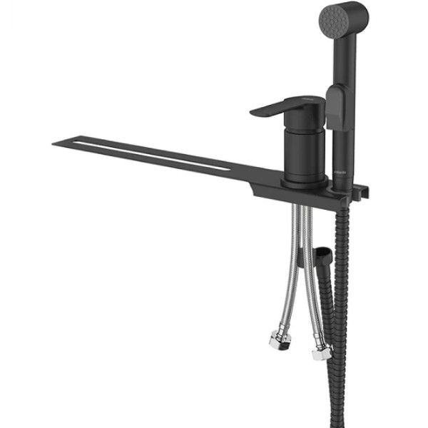 Смеситель с гигиеническим душем Milardo Tidy черный (001BL00M08)