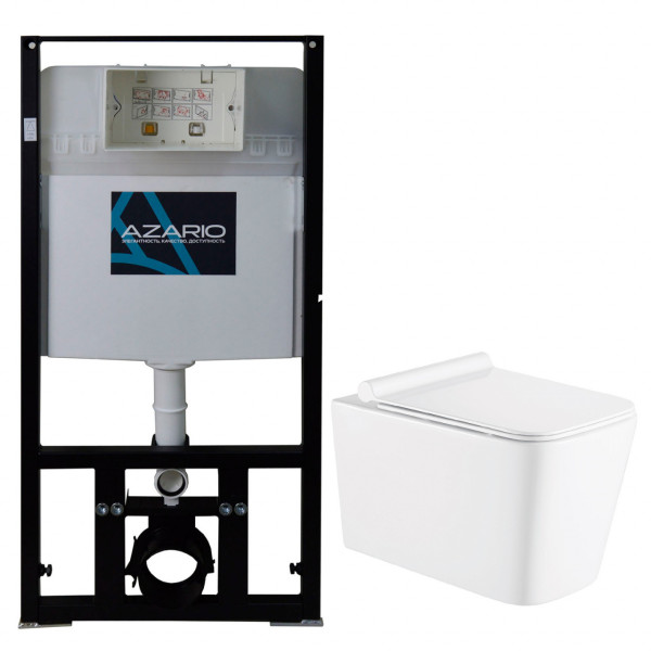 Инсталляция с унитазом Сет Azario инсталляция с унитазом Mona с сидением микролифт без клавиши Инсталляция с унитазом Сет Azario инсталляция с унитазом Mona с сидением микролифт без клавиши