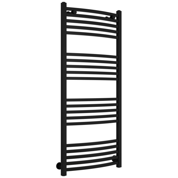 Полотенцесушитель водяной Сунержа Аркус 1200x500 матовый черный (31-0251-1250)