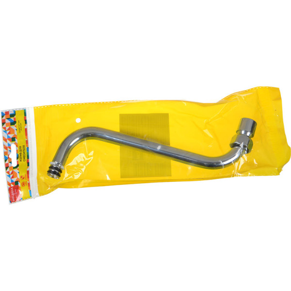 Излив Melodia для смесителя круглый S-образный с аэратором русский стандарт 20см (MKP20691P)