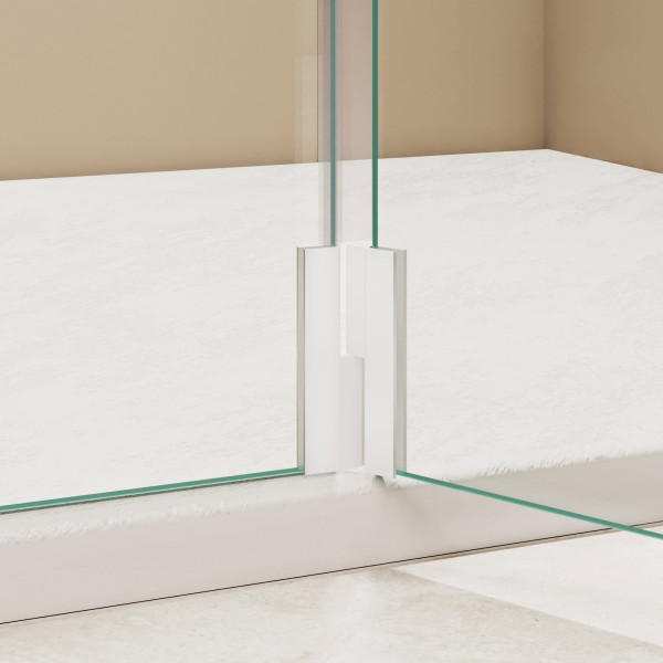 Душевая перегородка RGW WA-051W (WA-010W + Z-071W) 900 стекло прозрачное, профиль Белый (351005193-15)