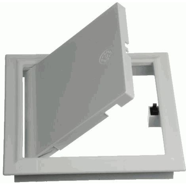 Люк сантехнический Push 250x300 мм (пластик с замком, белый) Виенто (ДР2530ПЗ)