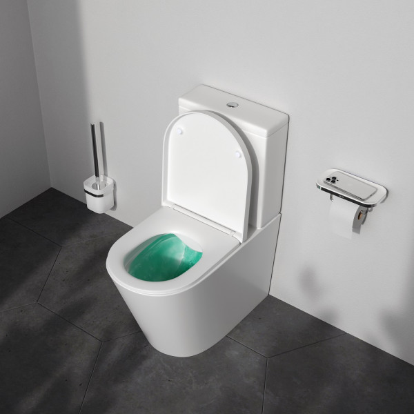 Унитаз-компакт AM.PM Func безободковый с сиденьем микролифт (C8F8600SC) Унитаз-компакт AM.PM Func безободковый с сиденьем микролифт (C8F8600SC)