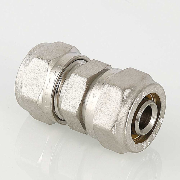 Соединение прямое 26*16 Valtec (обжим) (VTm.303.N.002616) Соединение прямое 26*16 Valtec (обжим) (VTm.303.N.002616)