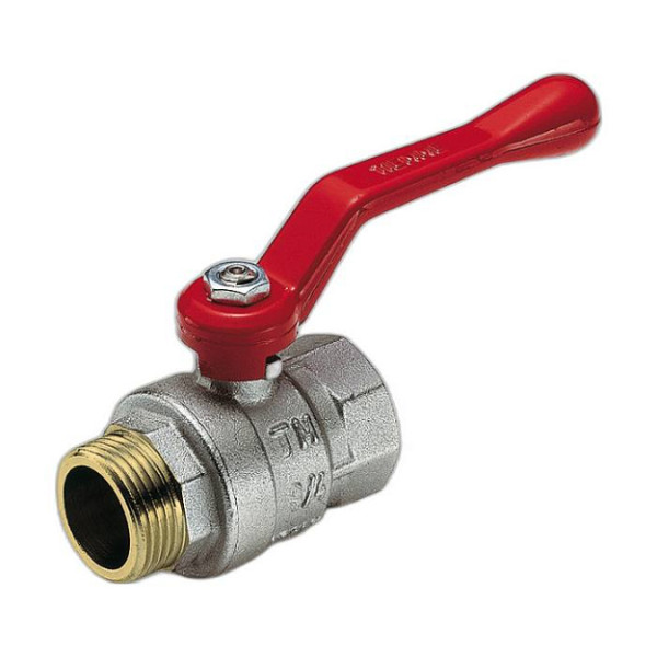 Кран шаровый Tiemme 3/8" ВН Scirocco красная ручка (2310041)