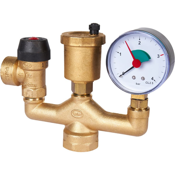 Группа безопасности котла 1" до 50 кВт Stout (в теплоизоляции) SVS-0040-055032 Группа безопасности котла 1" до 50 кВт Stout (в теплоизоляции) SVS-0040-055032