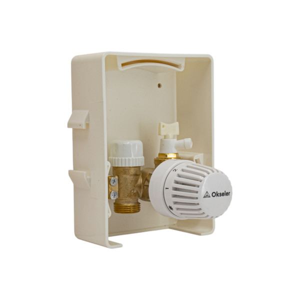Модуль монтажный Okseler с наружным термостатическим клапаном 1/2" (Oks00729)