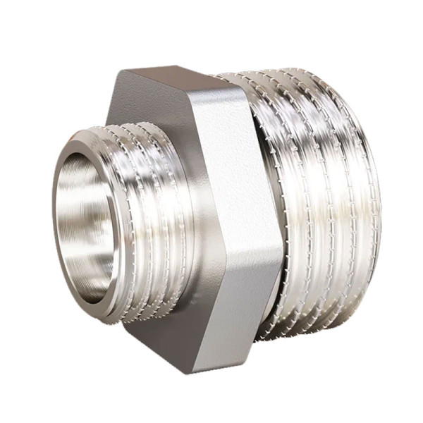 Ниппель переходной 3/4"*3/8" LD Pride (никель) (LD.67.503.20х10)