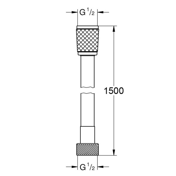 Душевой шланг Azario Tasco черный (AZ-157570124)