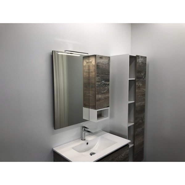 Шкаф зеркальный Comforty Турин 750x750x800 дуб бежевый (00004144198)