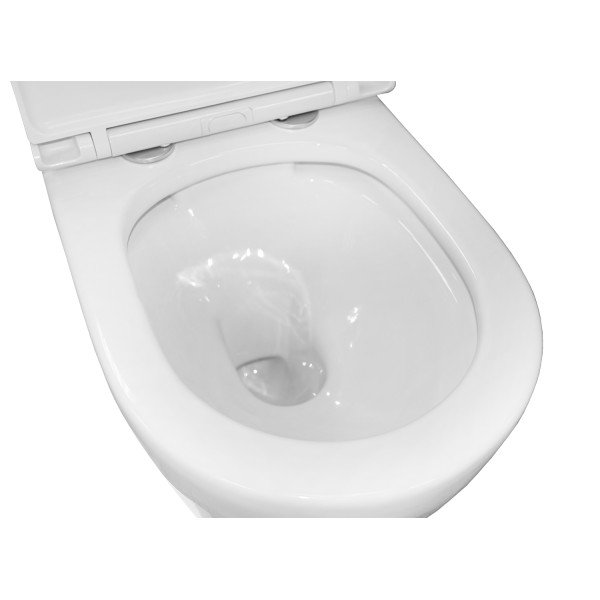 Инсталляция для подвесного унитаза Azario Forte+подвесной унитаз Azario UNO +клавиша Azario Forte, хром глянцевый (AZ-100-100F+AZ-2380+AZ-100-020F)