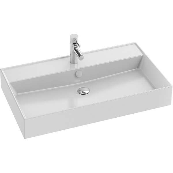 Раковина накладная Jacob Delafon Vivienne 80,5x4,6 белая (EXBI112-00)