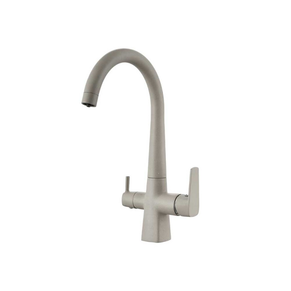 Смеситель для кухни Fashun с переключателем на фильтр Бежевый (A4353-20)