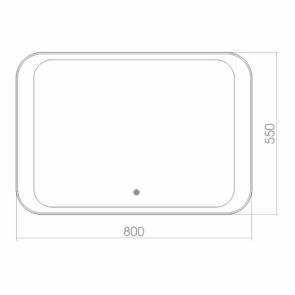 Зеркало Aquanika Future 800x30x550 (AQF5580RU23)