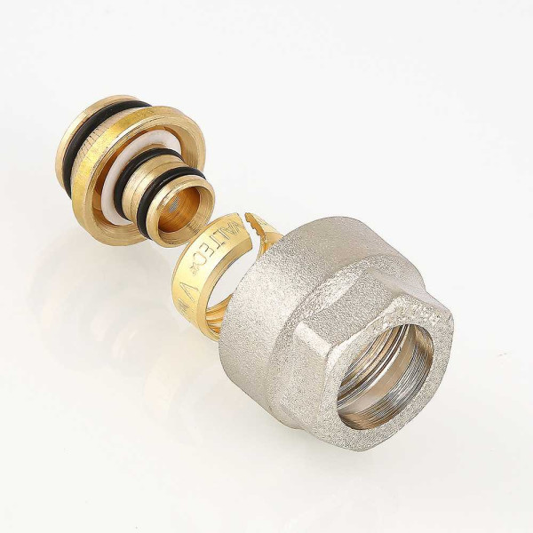 Переход коллекторный 16(2,0)*3/4"(18) (евроконус) Valtec для м/п трубы (VT.4420.NVE.16) Переход коллекторный 16(2,0)*3/4"(18) (евроконус) Valtec для м/п трубы (VT.4420.NVE.16)