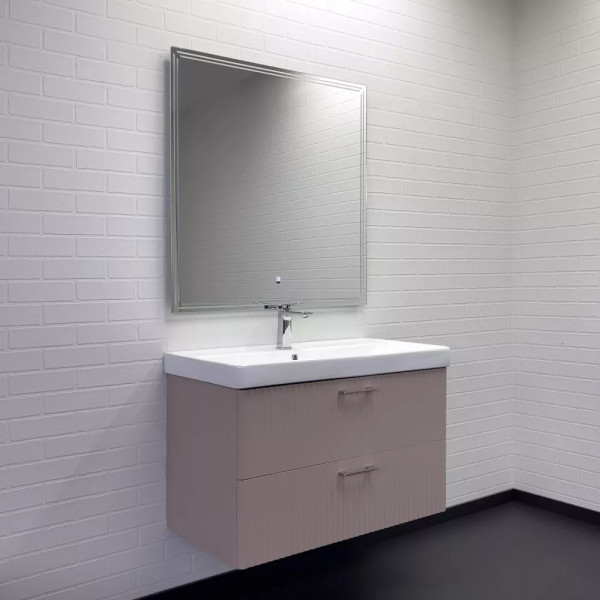 Тумба подвесная с раковиной Comforty Ангара 910x475x590 дуб латте (00-00021036)