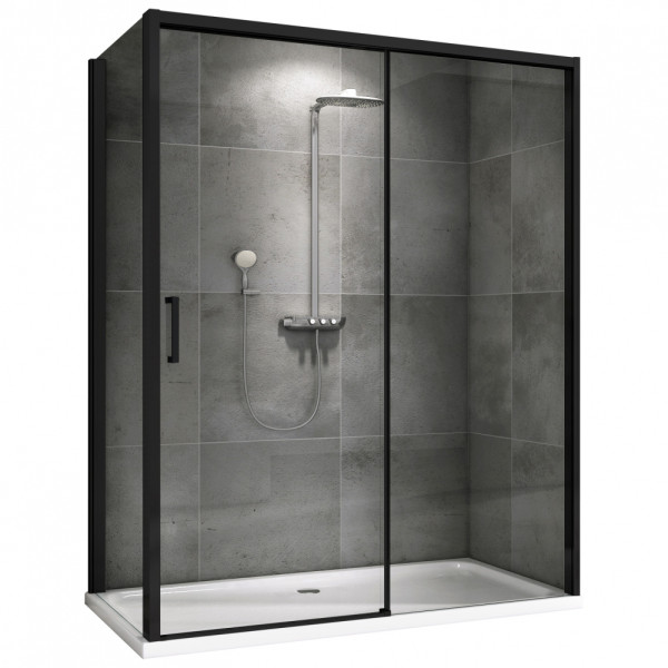 Душевой уголок Abber Komfort 90x90x200 стекло прозрачное, профиль черный (AG93140B-S92B) Душевой уголок Abber Komfort 90x90x200 стекло прозрачное, профиль черный (AG93140B-S92B)