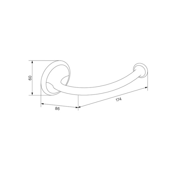Держатель для туалетной бумаги без крышки сплав металлов Oldie бронза Iddis (OLDBR00i43)