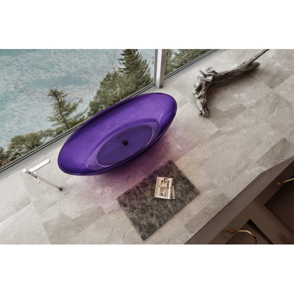 Ванна прозрачная Abber Kristall 180x85 фиолетовая (AT9702Amethyst) Ванна прозрачная Abber Kristall 180x85 фиолетовая (AT9702Amethyst)