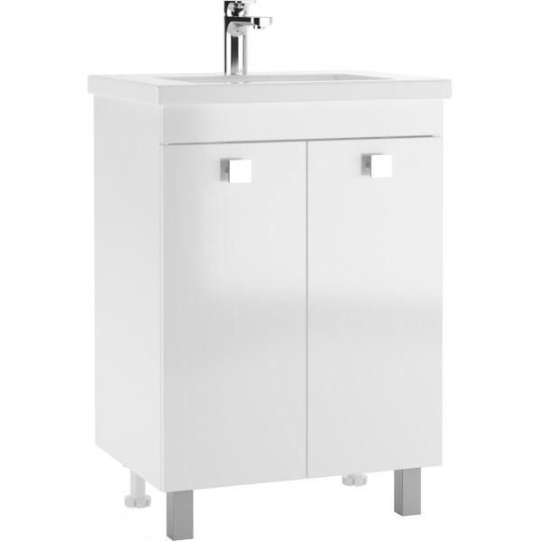 Тумба под умывальник Como 60 Мега без ящика Айсберг Домино (DM4610T)