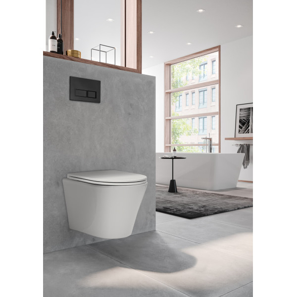 Инсталляция с унитазом TECEspring Base с клавишей черн. мат. унитаз модель K (K401204WCK) Инсталляция с унитазом TECEspring Base с клавишей черн. мат. унитаз модель K (K401204WCK)