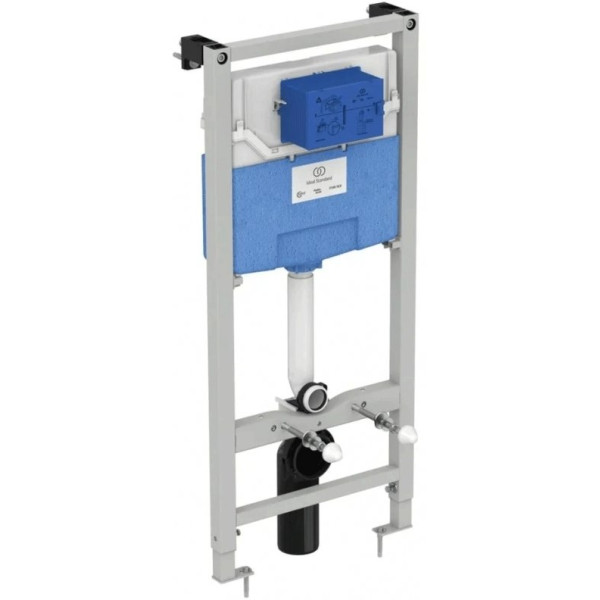 Инсталляция для подвесного унитаза Ideal Standard Tesi с унитазом, с сиденьем микролифт, черный шелк (T3868V1)