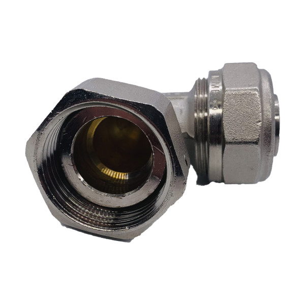 Соединение угловое Tiemme 26x1"В с накидной гайкой (обжим) (1600163 / 1615BP) Соединение угловое Tiemme 26x1"В с накидной гайкой (обжим) (1600163 / 1615BP)