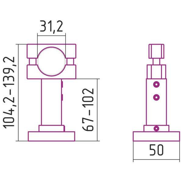Кронштейн напольный Сунержа для ДР Эстет / 2 шт (12-1514-2032)