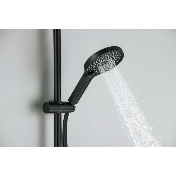 Душевой гарнитур Aquatek Лугано черный матовый (AQ2022MB)