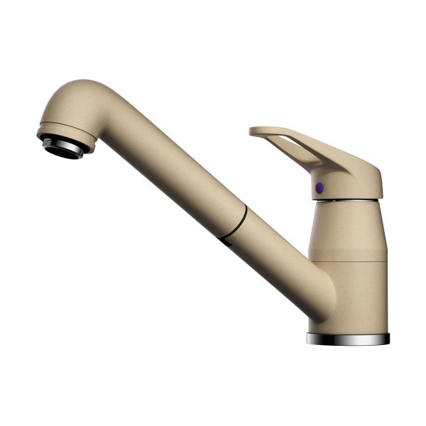 Смеситель для кухни Omoikiri Tateyama-S-CH шампань, вытяжной излив (4994142)