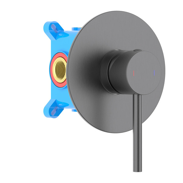 Смеситель для душа Aquatek Европа встраиваемый оружейная сталь (AQ1366BGM)