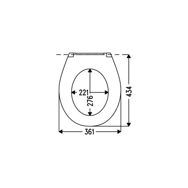 Сиденье для унитаза Haro Дельтано белое (505575)