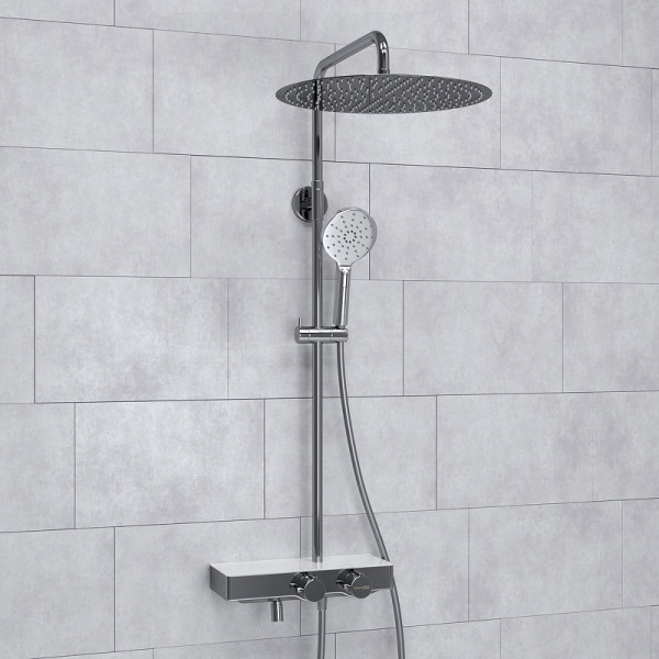 Душевая система WasserKRAFT хром (A113.117.127.CH Thermo)