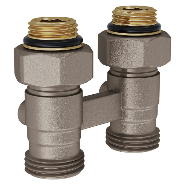 Фитинг двойной со встроенным шаровым краном Royal Thermo прямой 1/2"х3/4"EK (RTE 07.00001А) Фитинг двойной со встроенным шаровым краном Royal Thermo прямой 1/2"х3/4"EK (RTE 07.00001А)