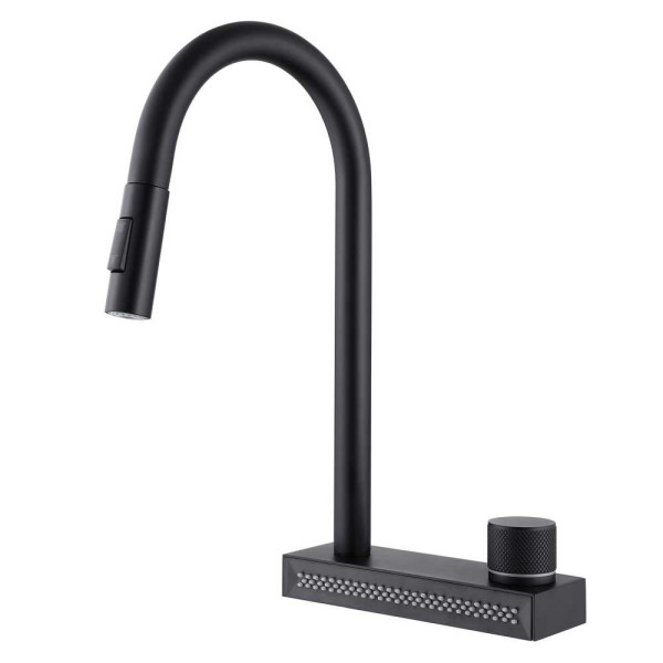 Смеситель для кухни Abber Wasser Kreis черный матовый (AF8114B)