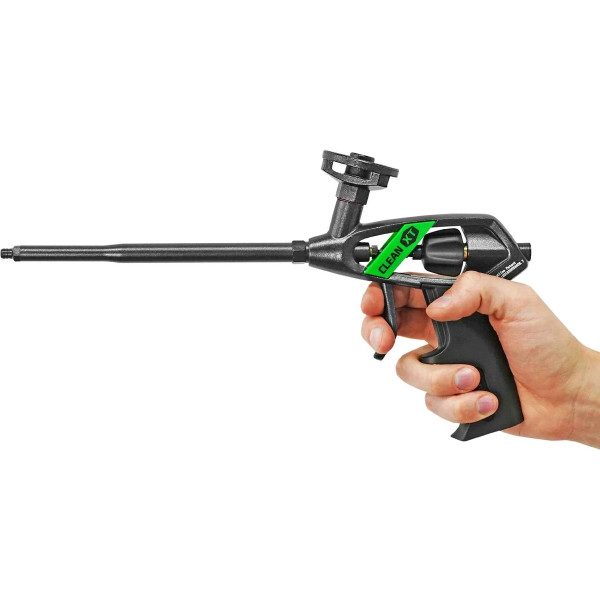 Пистолет для монтажной пены усиленный Fomeron Clean ХТ (тефлоновое покрытие иглы и кольца-адаптера) (590008)