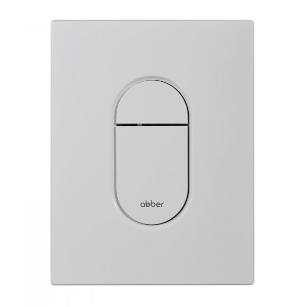 Клавиша смывная Abber белая матовая (AC0124MW)