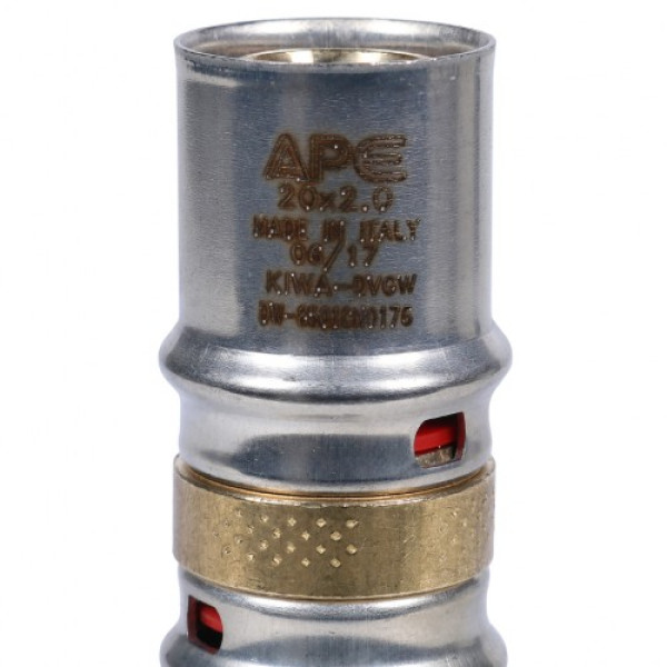 Соединение прямое 20*20 Stout (пресс, латунь) SFP-0003-002020 Соединение прямое 20*20 Stout (пресс, латунь) SFP-0003-002020
