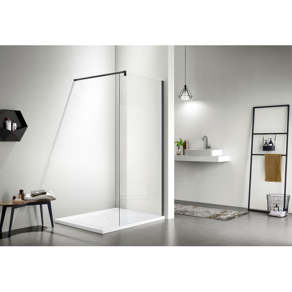 Душевая перегородка Azario Chicago Walk-in 80x195 стекло прозрачное профиль хром черный (AZ-NAR6310 80 Black) Душевая перегородка Azario Chicago Walk-in 80x195 стекло прозрачное профиль хром черный (AZ-NAR6310 80 Black)