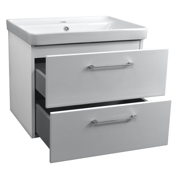 Тумба подвесная Azario с раковиной Ника 70 с раковиной Monte 70 (CS00080144)